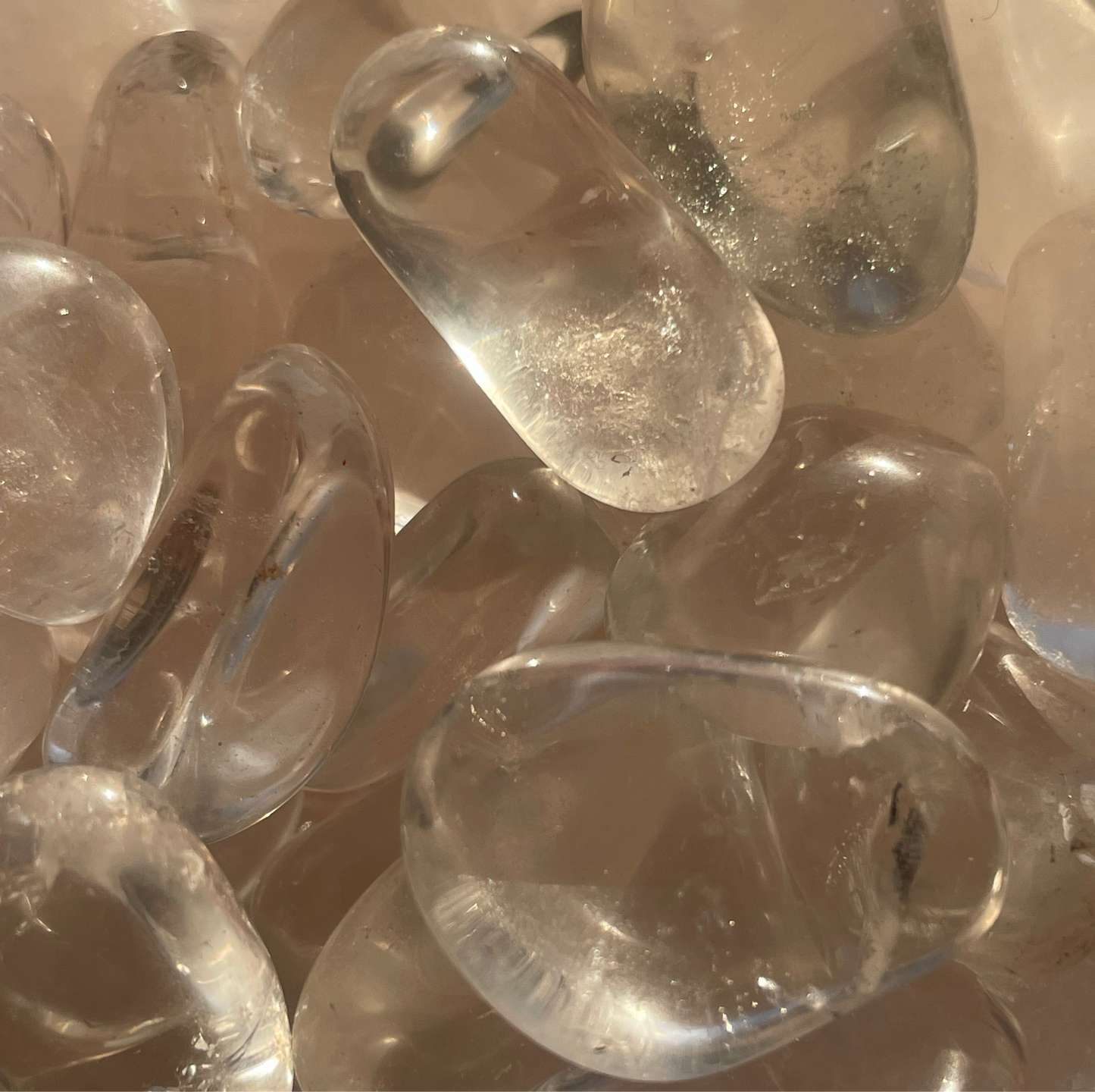 Clear Quartz Small Tumblestone – AA Grade Quality (Brazil)