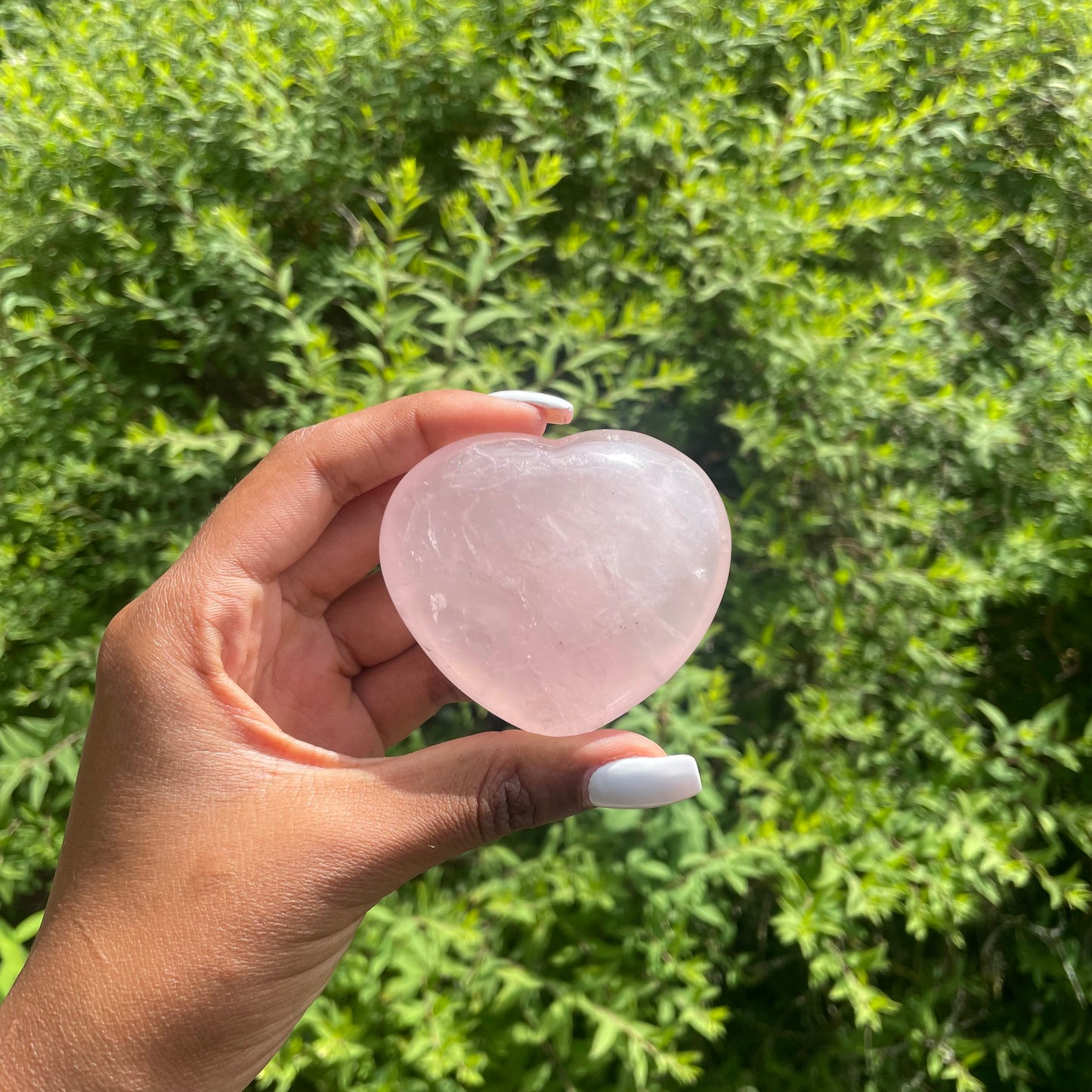 Rose Quartz Heart 2 - AA Quality (Brazil)