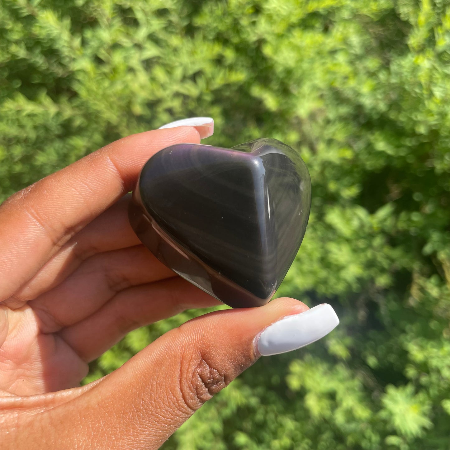 Celestial Eye Obsidian Heart 5 - AA Quality (Mexico)