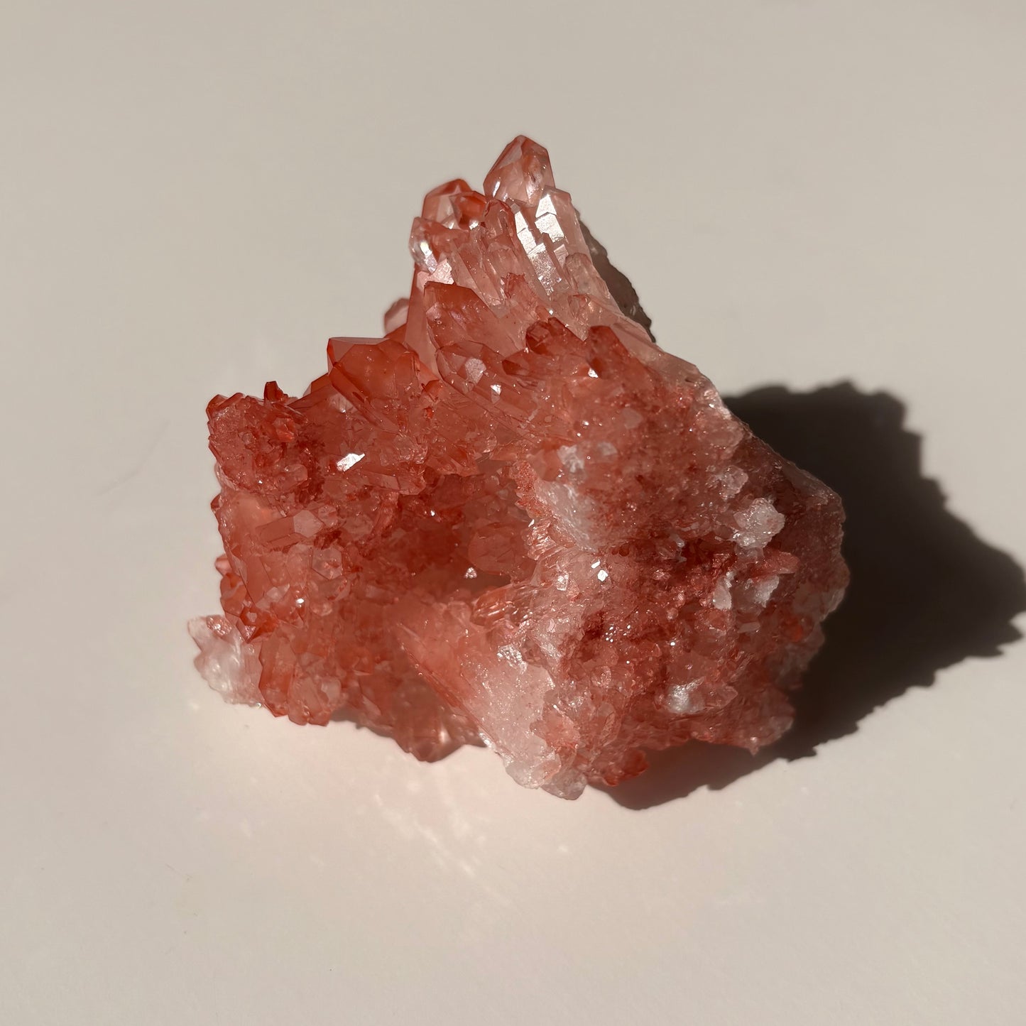 Pink Hematoïde Quartz Cluster - AA Quality (Brazil)