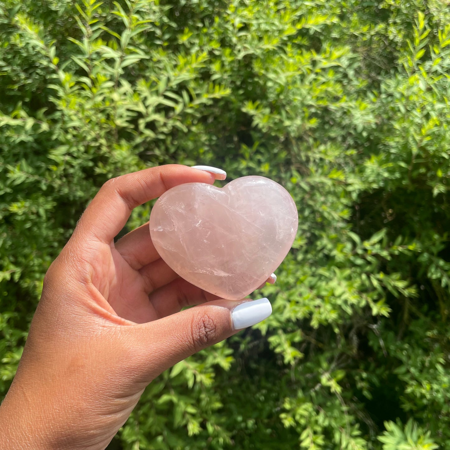 Rose Quartz Heart 1 - AA Quality (Brazil)