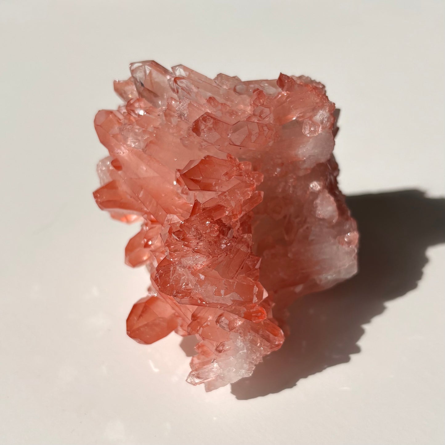 Pink Hematoïde Quartz Cluster - AA Quality (Brazil)