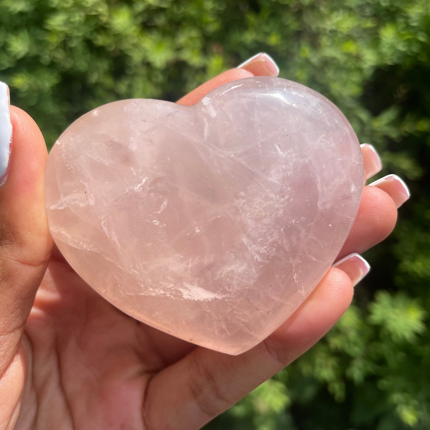 Rose Quartz Heart 1 - AA Quality (Brazil)