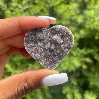 Rainbow Amethyst Heart 1 - AA Quality (Uruguay)
