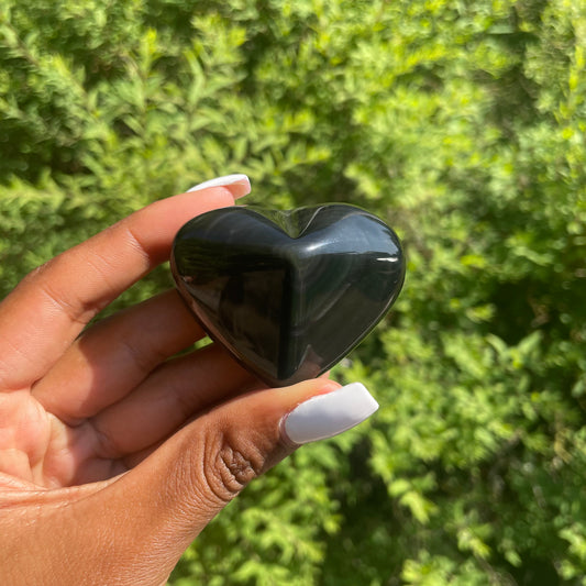 Celestial Eye Obsidian Heart 6 - AA Quality (Mexico)