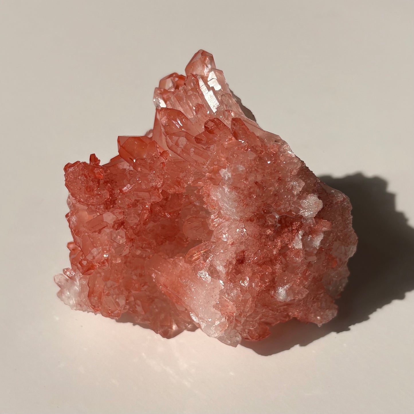 Pink Hematoïde Quartz Cluster - AA Quality (Brazil)