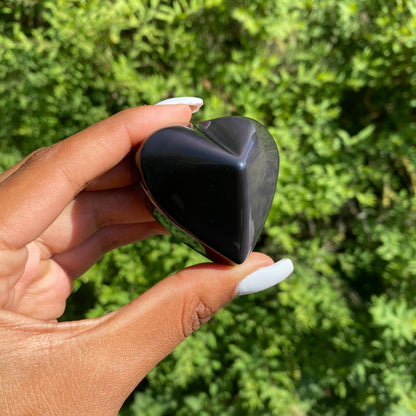 Celestial Eye Obsidian Heart 7 - AA Quality (Mexico)