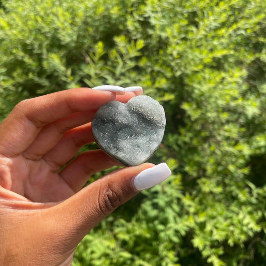 Rainbow amethyst heart 5 - AA Quality (Uruguay)