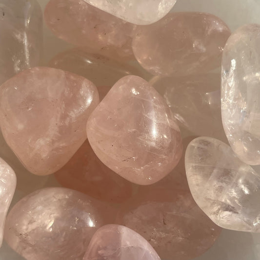 Rose Quartz Small Tumblestones – A Grade Quality (Brazil)