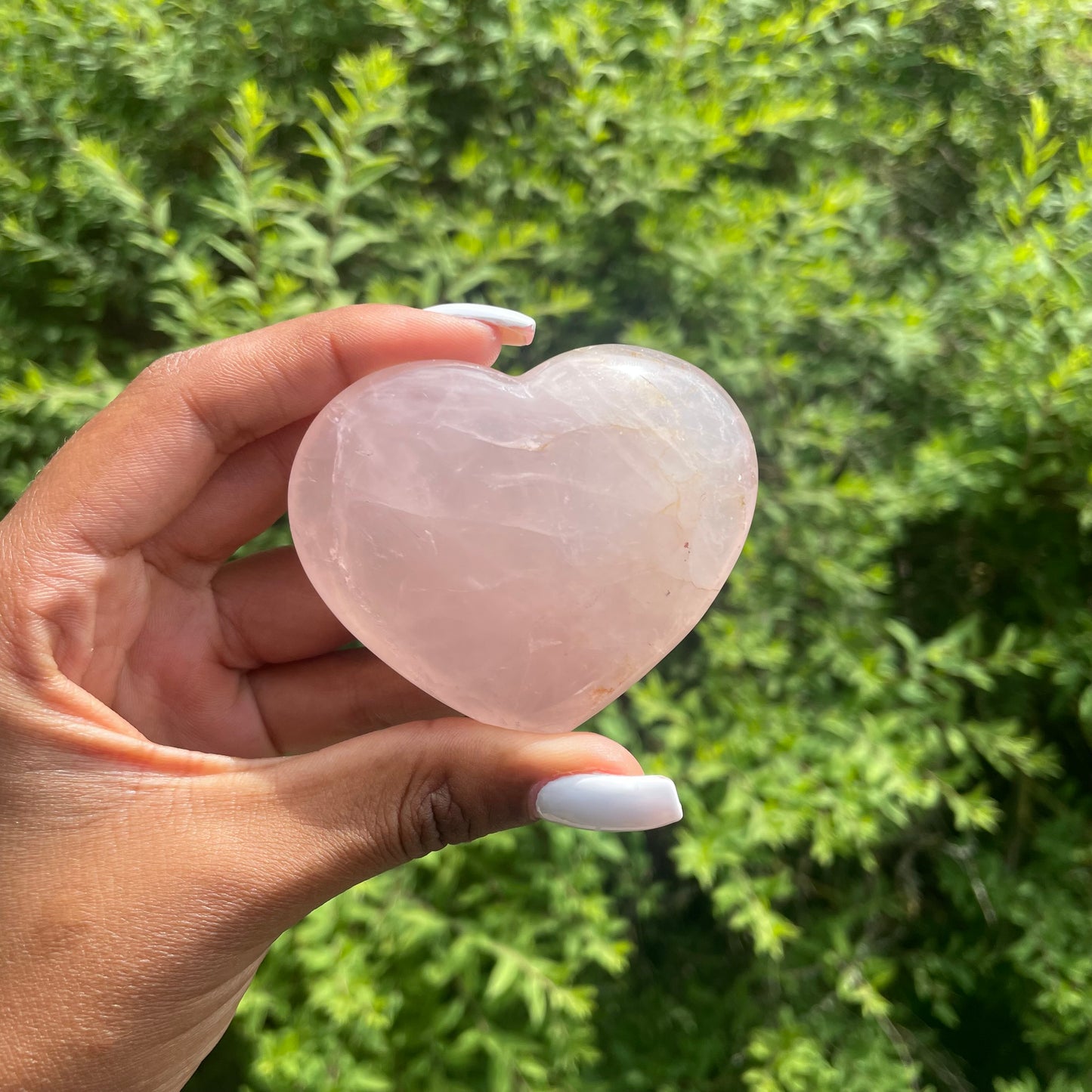 Rose Quartz Heart 2 - AA Quality (Brazil)
