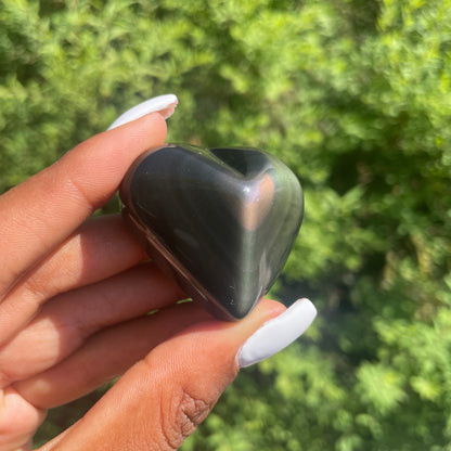 Celestial Eye Obsidian Heart 2 - AA quality (Mexico)
