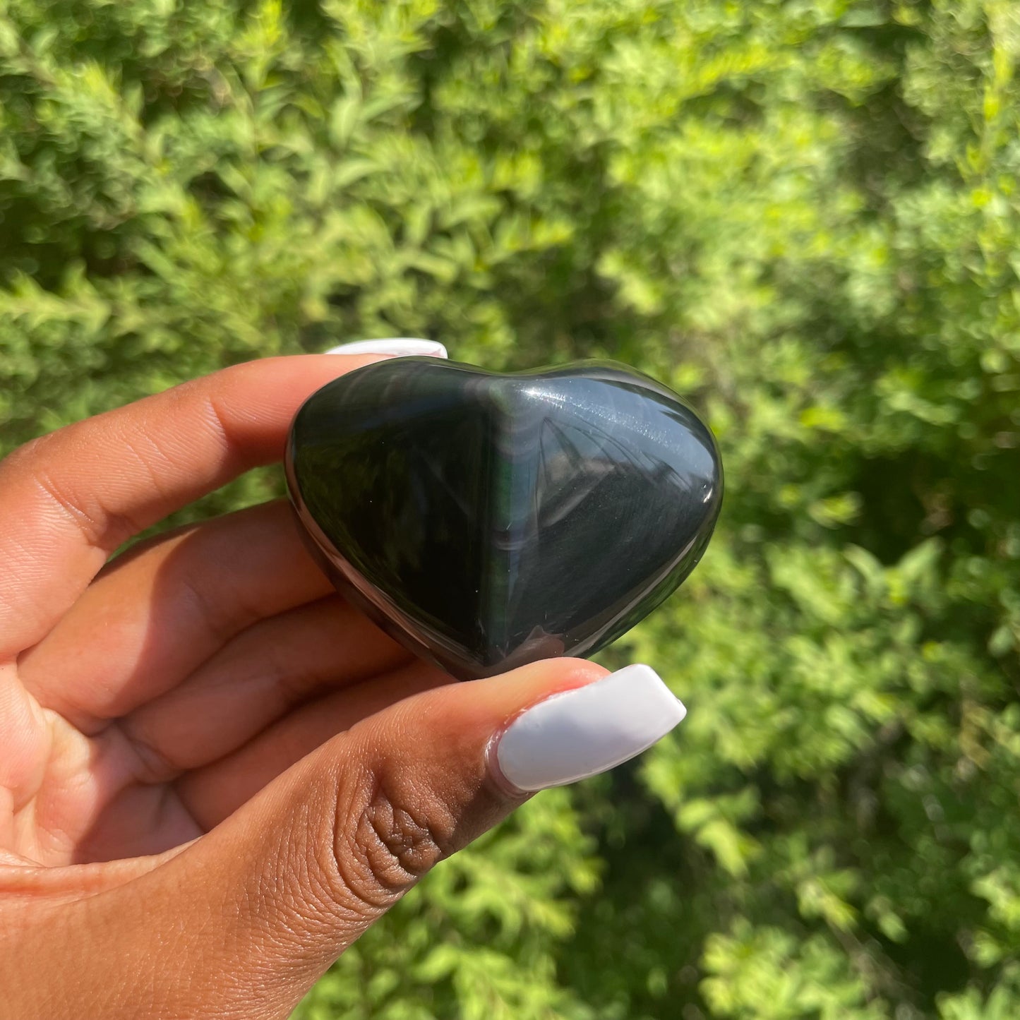 Celestial Eye Obsidian Heart 6 - AA Quality (Mexico)