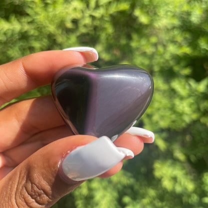 Celestial Eye Obsidian Heart 1 - AA Quality (Mexico)