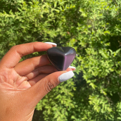 Celestial Eye Obsidian Heart 1 - AA Quality (Mexico)