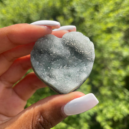 Rainbow amethyst heart 5 - AA Quality (Uruguay)