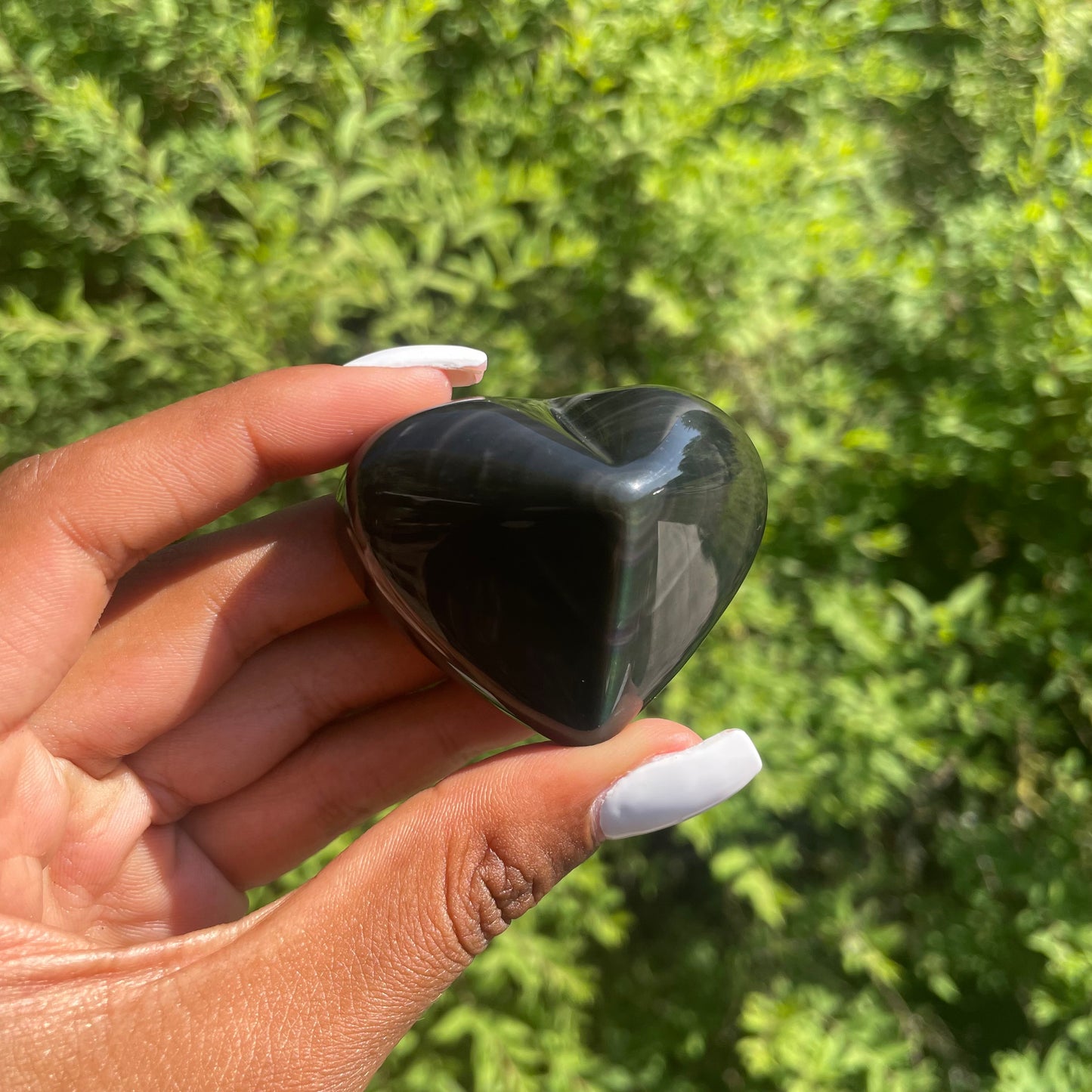 Celestial Eye Obsidian Heart 6 - AA Quality (Mexico)