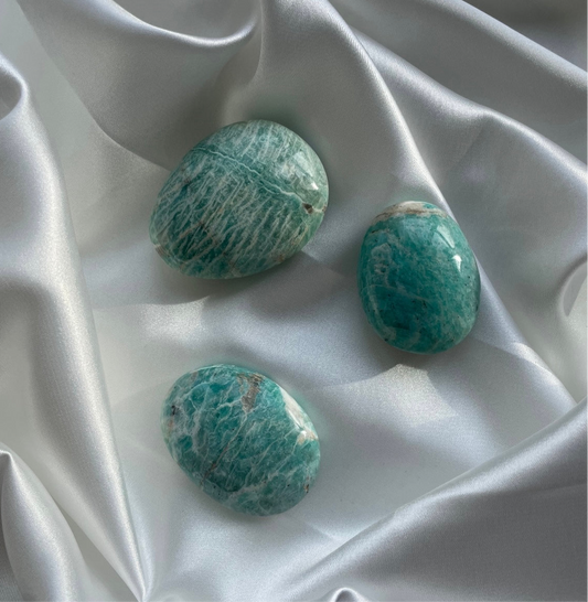 Amazonite Palmstone - A Grade Quality (Madagascar)