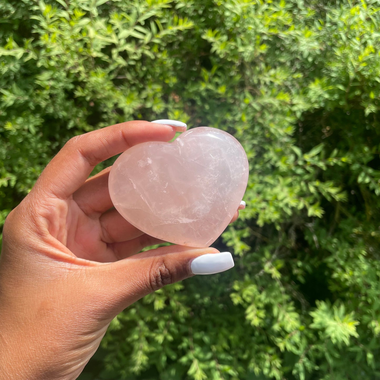 Rose Quartz Heart 1 - AA Quality (Brazil)