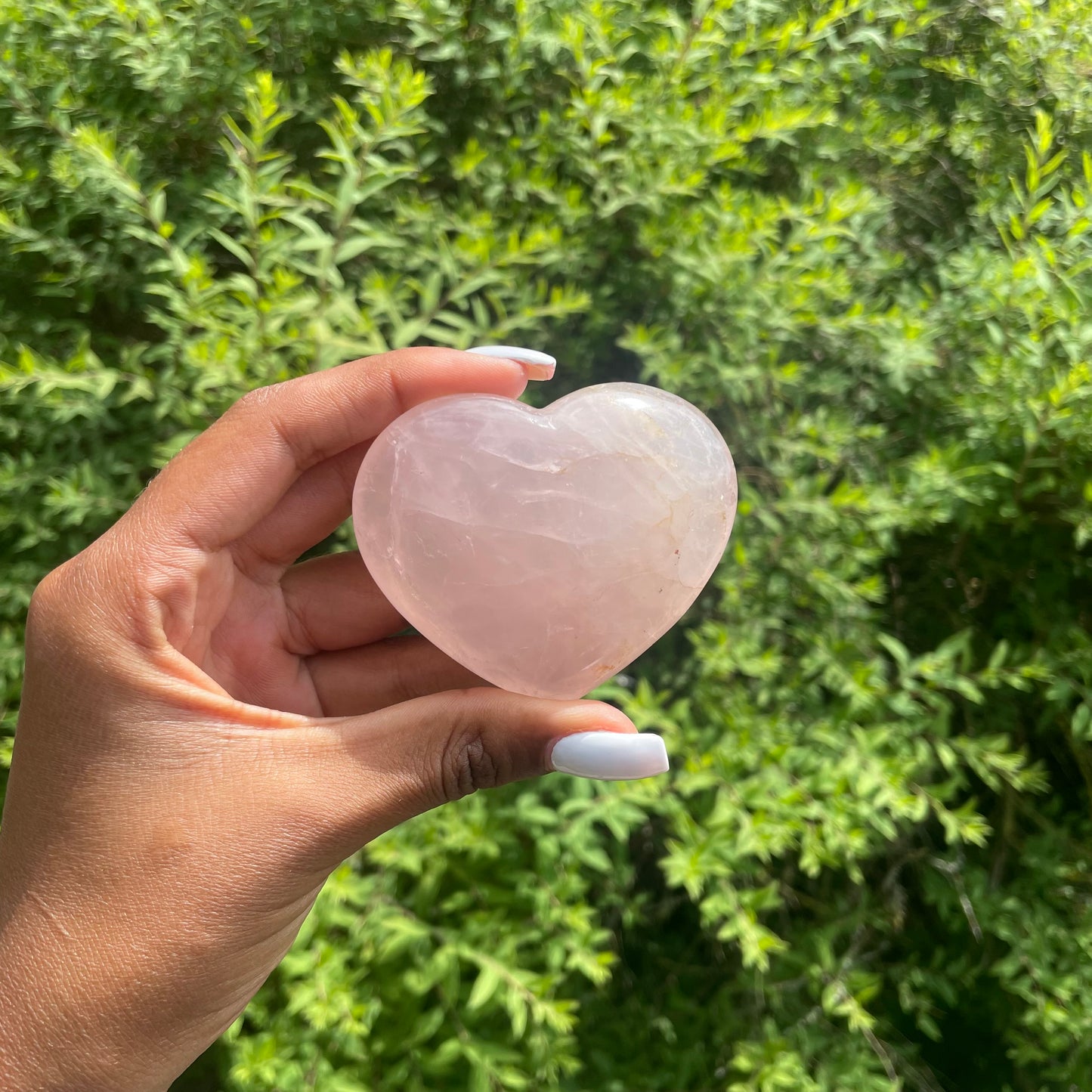 Rose Quartz Heart 2 - AA Quality (Brazil)